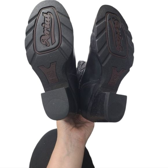 Ariat Women's Western Silver Studded Black Tall Boots Size 6.5B, fit more like 6 - Picture 9 of 12